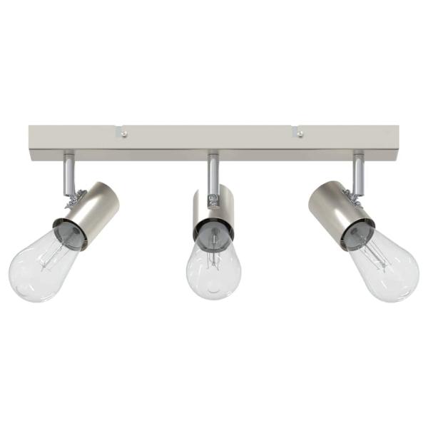 Deckenstrahler 3-Wege Verstellbare Gebürstetes Nickel E27