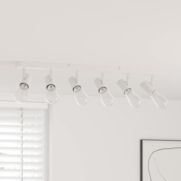 ARDEBO.de - Deckenstrahler 6 Wege verstellbar Weiß E27