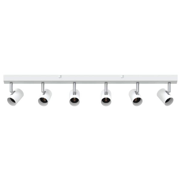 Deckenstrahler 6 Wege verstellbar Weiß E27