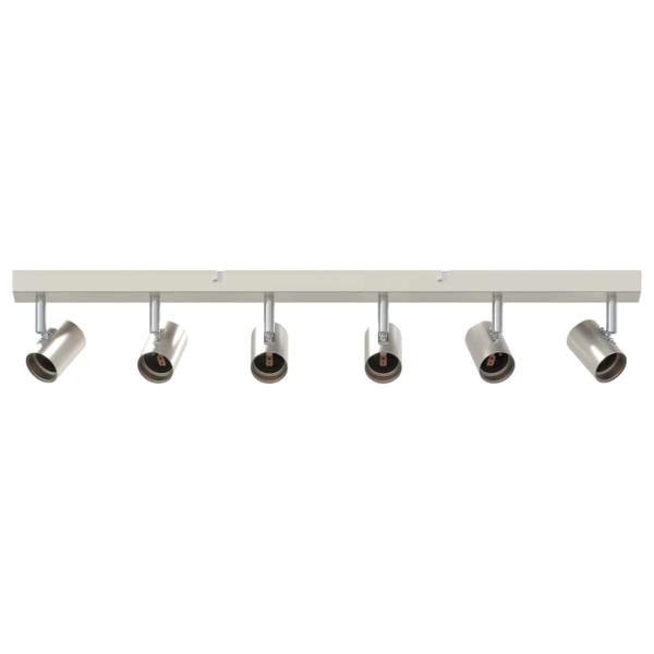 Deckenstrahler 6-fach Verstellbar Gebürstet Nickel E27