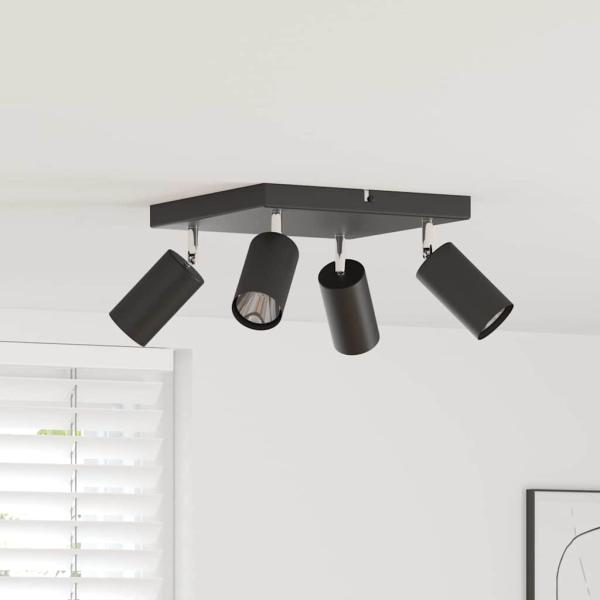 ARDEBO.de - Decken-Spotlight 4-Wege verstellbar Schwarz GU10