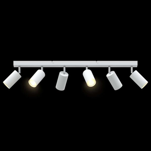 Deckenstrahler 6-Wege verstellbar Weiß GU10