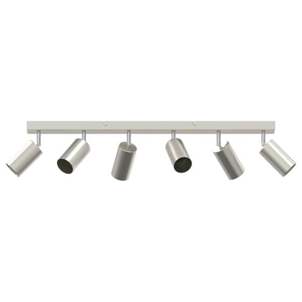 Deckenstrahler 6-fach verstellbar Gebürstetes Nickel GU10