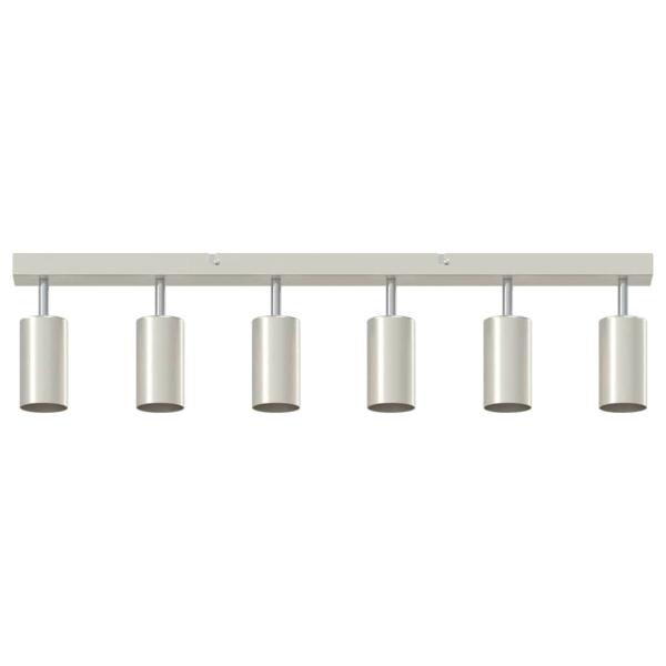 Deckenstrahler 6-fach verstellbar Gebürstetes Nickel GU10
