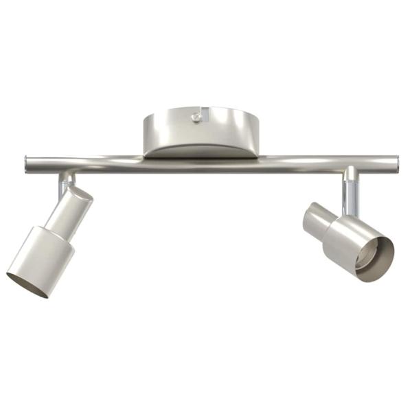 Deckenstrahler 2 Wege verstellbar Gebürstetes Nickel GU10