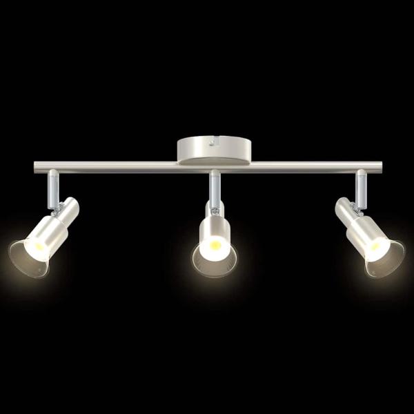 Decken-Spotlight 3 Wege Verstellbar Gebürstetes Nickel GU10