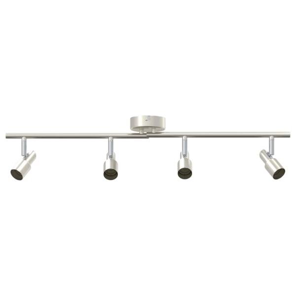Deckenstrahler 4-Fach Verstellbar Gebürstetes Nickel GU10