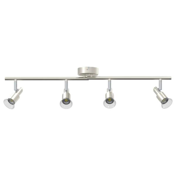 Deckenstrahler 4-Fach Verstellbar Gebürstetes Nickel GU10