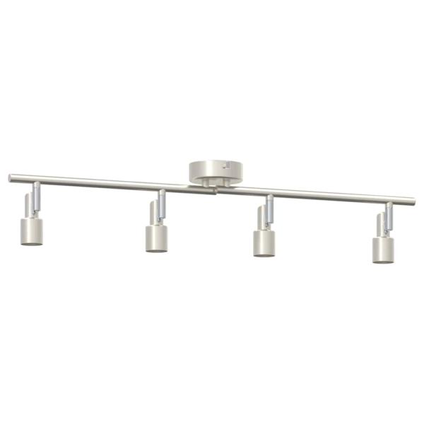 Deckenstrahler 4-Fach Verstellbar Gebürstetes Nickel GU10