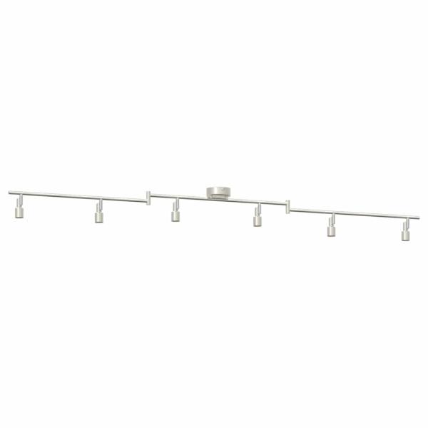 Deckenstrahler 6-fach verstellbar Gebürstetes Nickel GU10