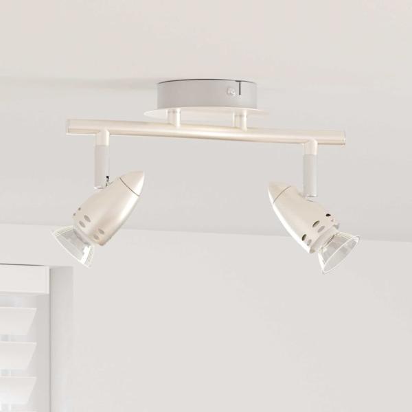ARDEBO.de - Decken-Spotlight 2 Wege verstellbar Matt Nickel GU10