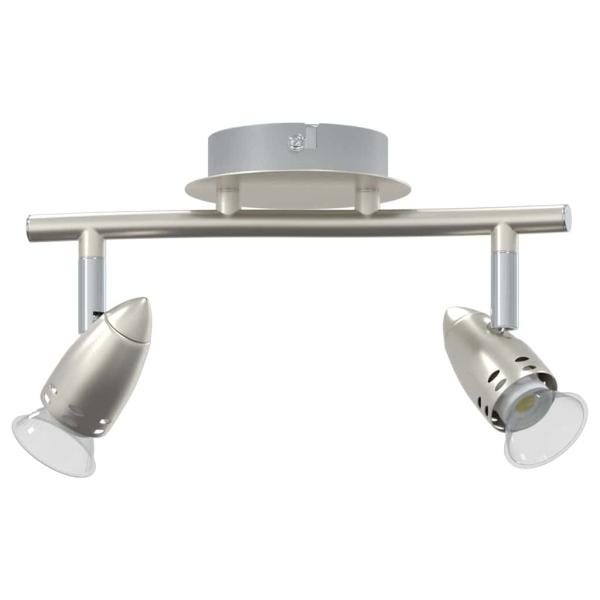 Decken-Spotlight 2 Wege verstellbar Matt Nickel GU10