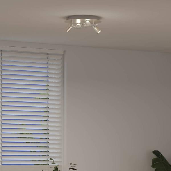 Deckenstrahler mit 2 verstellbaren Köpfen Matte Nickel GU10