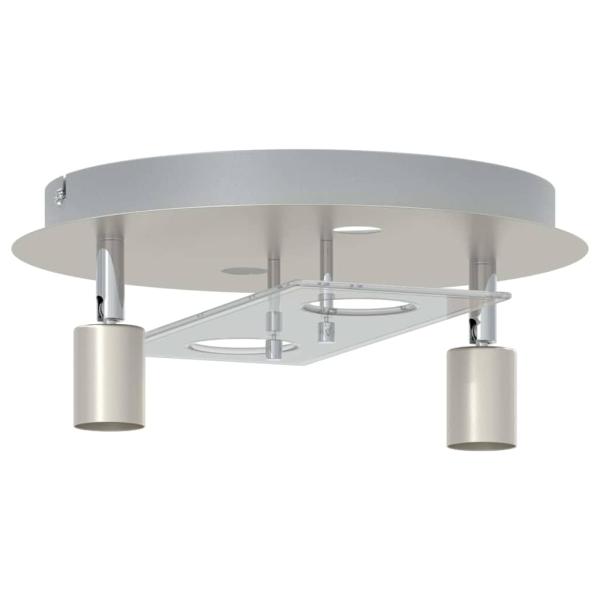 Deckenstrahler mit 2 verstellbaren Köpfen Matte Nickel GU10