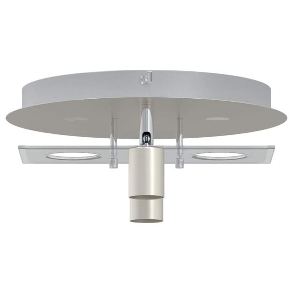 Deckenstrahler mit 2 verstellbaren Köpfen Matte Nickel GU10
