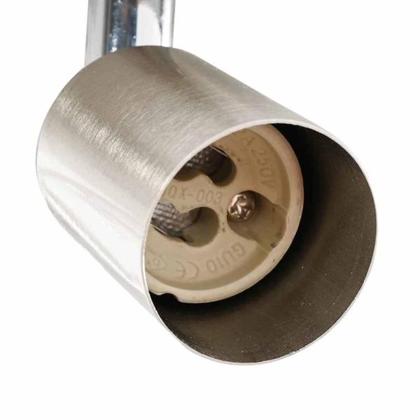 Deckenstrahler mit 2 verstellbaren Köpfen Matte Nickel GU10