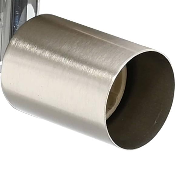 Deckenstrahler mit 2 verstellbaren Köpfen Matte Nickel GU10