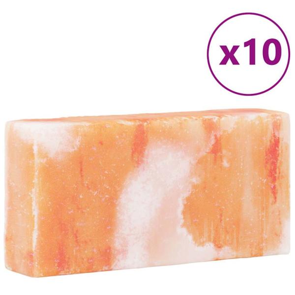 Salzsteine 10 Stück 20x10x5 cm 23 kg Rosa