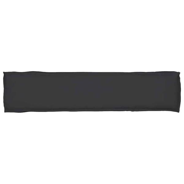Palettenkissen für Bank Schwarz 180x40x8 cm Oxford Stoff