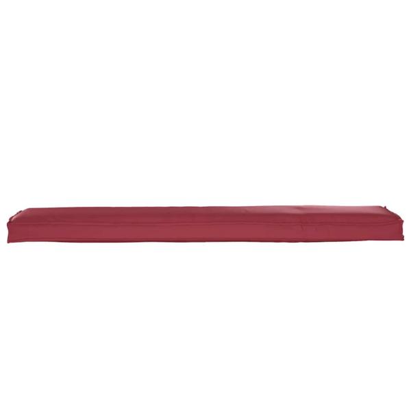 Palettensitzkissen für Bank Weinrot 180x40x8 cm Oxford-Stoff