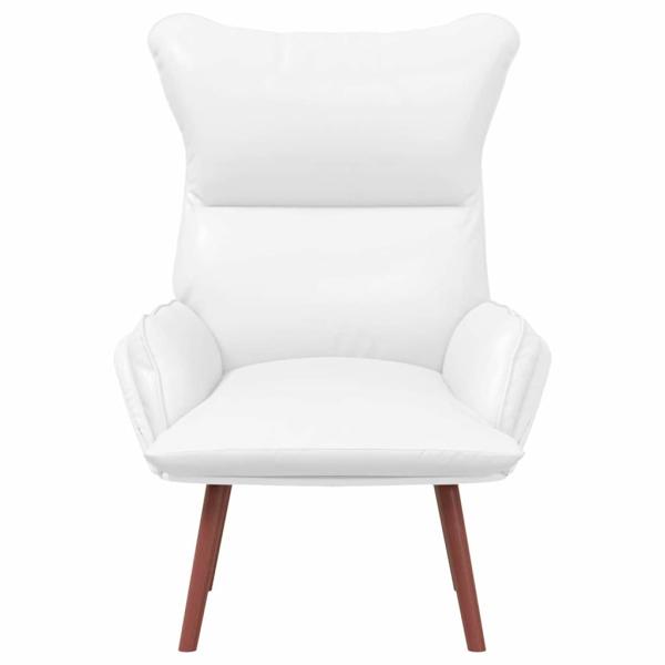 Entspannungsstuhl Weiß Kunstleder