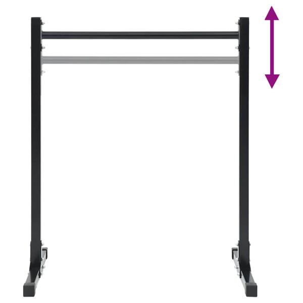 Dip Stations 2 Stück Höhenverstellbar 88.5/98.5 cm Stahl