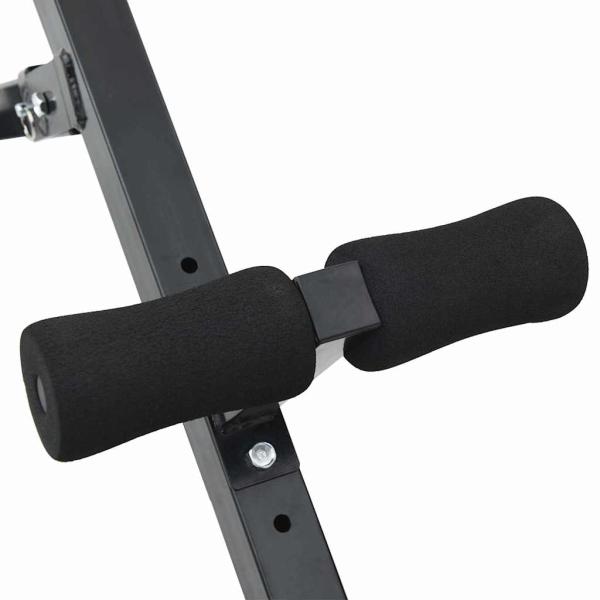 Hyperextensionsbank 120 kg faltbar und verstellbar aus Stahl