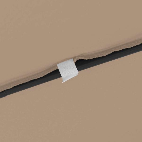 quadratischer Gartenmarkise 295x245 cm Taupe