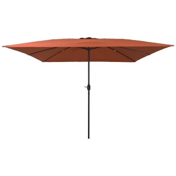 ARDEBO.de - Rechteckiger Gartenparasole 295x245 cm Terrakotta
