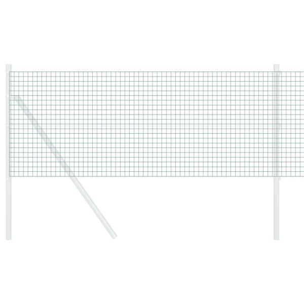 Geschweißter Drahtzaun Grün 0,4x25 m Stahl