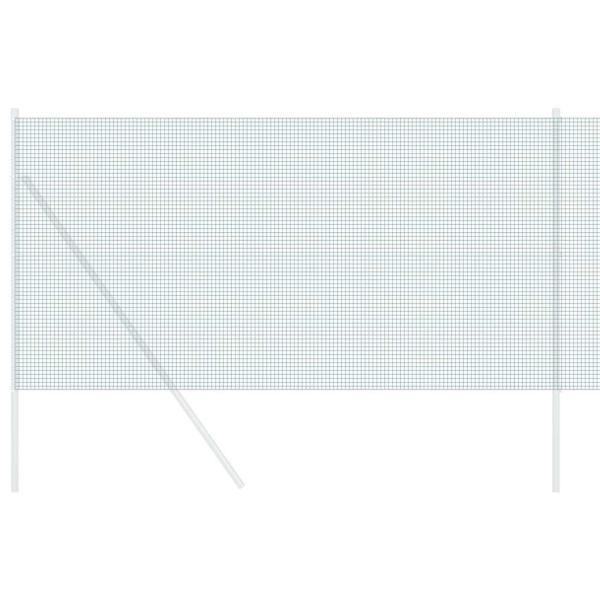 Geschweißter Drahtzaun Grün 1,4x25 m Stahl