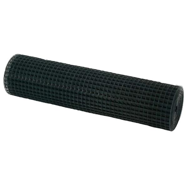 geschweißter Drahtzaun Grün 0,6x50 m Stahl