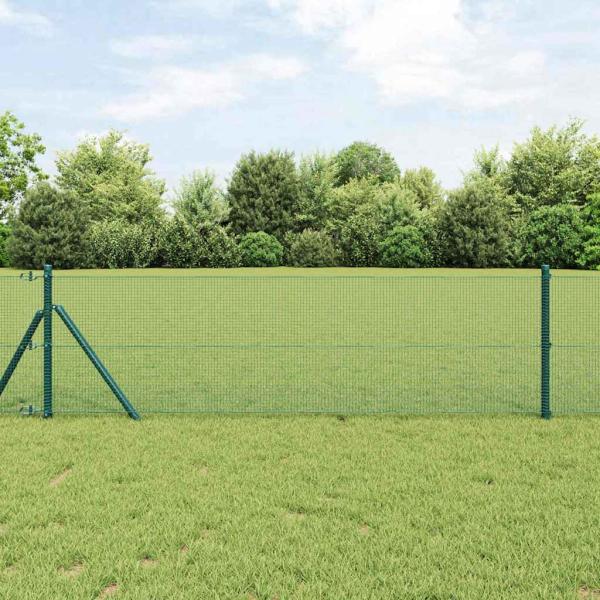 ARDEBO.de - Geschweißter Drahtzaun Grün 1x50 m Stahl