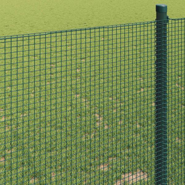 Geschweißter Drahtzaun Grün 1x50 m Stahl