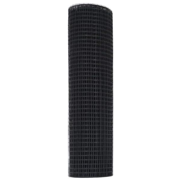 Grau Schweißdrahtzaun 0,6 x 10 m Stahl