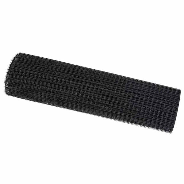 Geschweißter Drahtzaun Grau 0,6x25 m Stahl