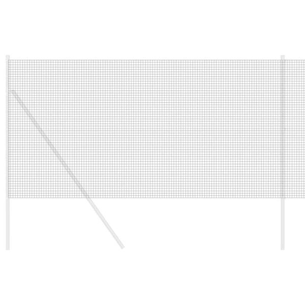 Geschweißter Drahtzaun Grau 1.2x25 m Stahl