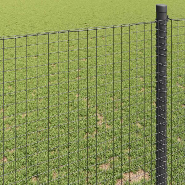 Schweißtierzaun Grau 0,6 x 50 m Stahl