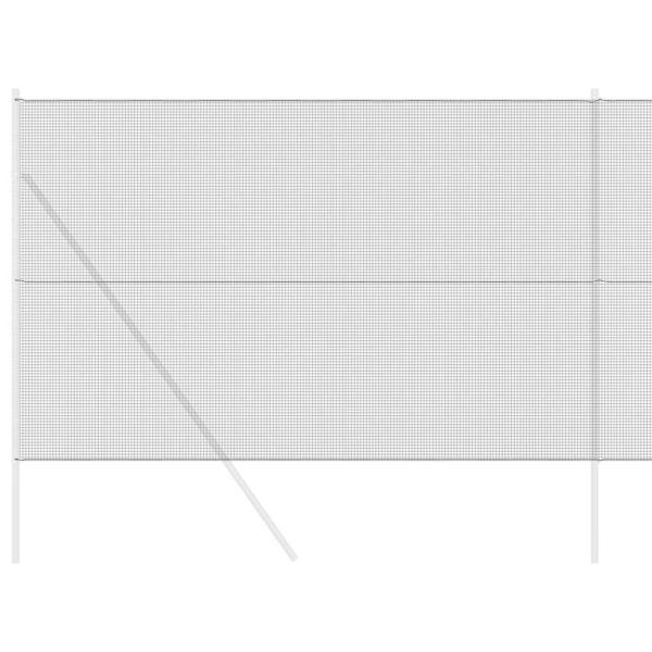 Geschweißter Drahtzaun Grau 1,5x50 m Stahl