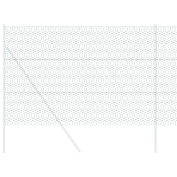 Sechseckzaun Grün 1,6x25 m Stahl
