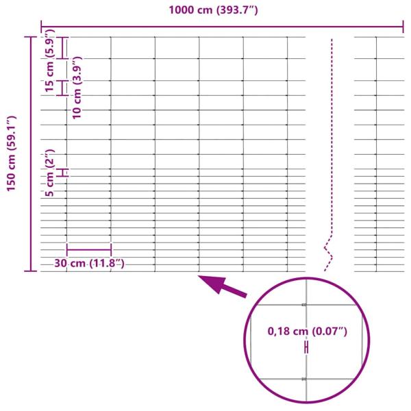 Weidezaun 1.6x10 m Verzinkter Stahl