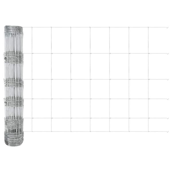 Feldzaun 0,8x25 m Verzinkter Stahl