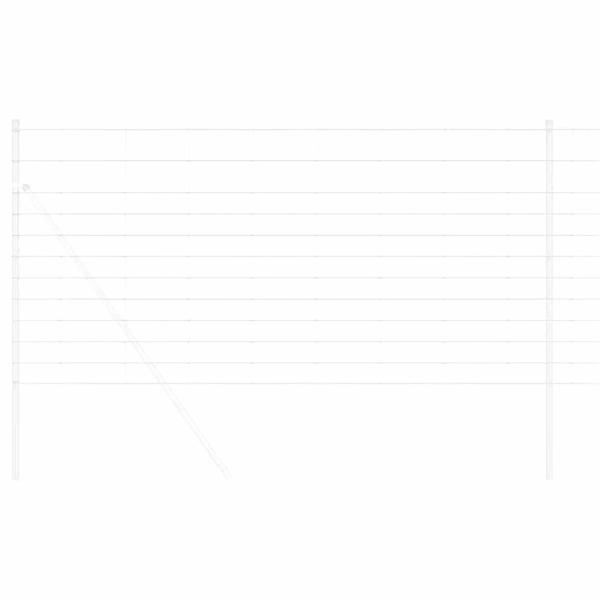 Feldzaun 1,2x25 m Verzinkter Stahl