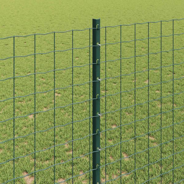 Eingebetteter Zaunpfosten 11 stk. Grün 180 cm