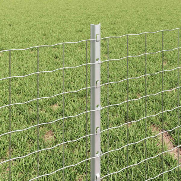 Zaunpfosten 5 Stück U-Kanal 40 cm Verzinkter Stahl