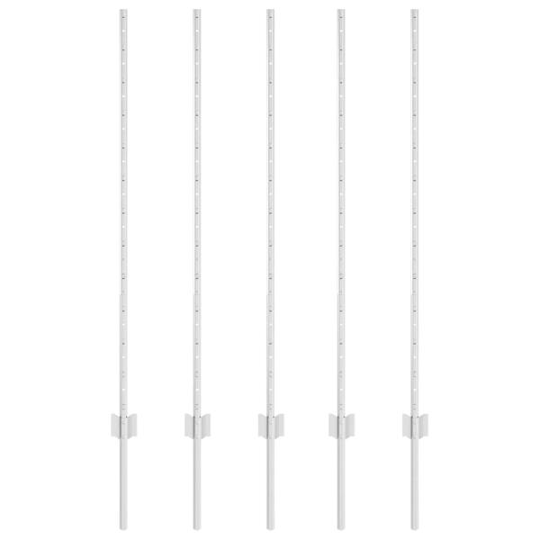 Zaunpfosten 10 pcs U-Channel 120 cm Verzinkter Stahl