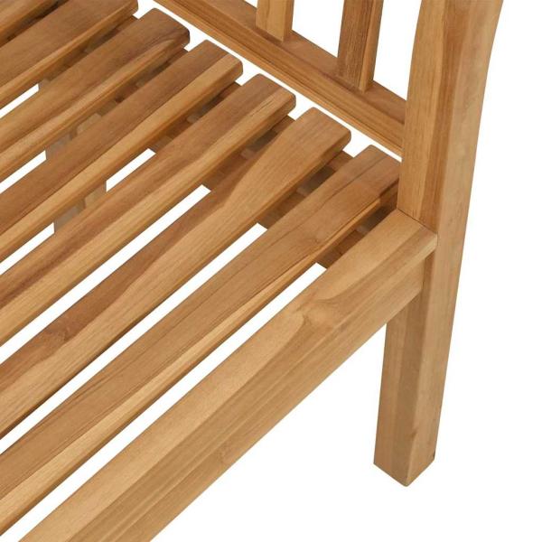 Gartenbank 120x53.5x85 cm Massivholz Teak