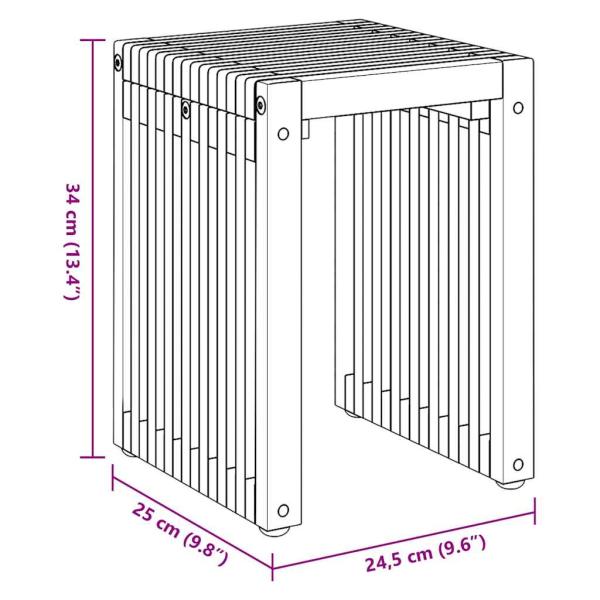 Garten Nest von Beistelltischen 3 Stück Massivholz Teak