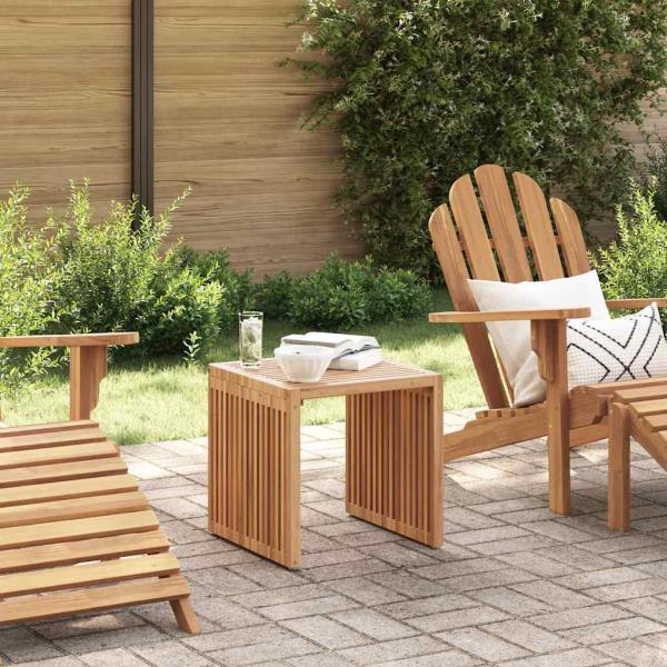 ARDEBO.de - Garten Beistelltisch 45x42,5x45 cm Massivholz Teak