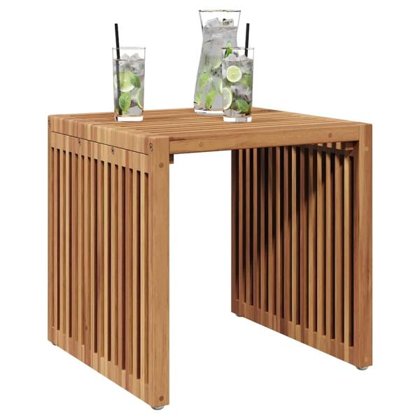 Garten Beistelltisch 45x42,5x45 cm Massivholz Teak
